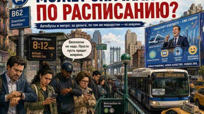 Нью-Йорку обещают быстрые автобусы. А можно для начала — обычные, но вовремя?