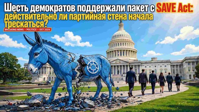 Шесть демократов поддержали пакет с SAVE Act: действительно ли партийная стена начала трескаться? - news image
