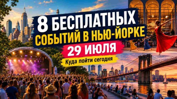 Восемь лучших бесплатных событий в Нью-Йорке: куда пойти с 29 июля по 3 августа 2026 года - news image