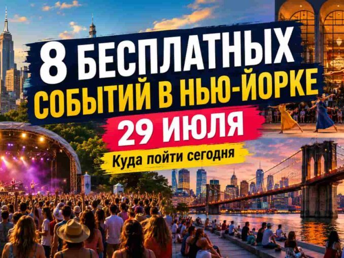 Восемь лучших бесплатных событий в Нью-Йорке: куда пойти с 29 июля по 3 августа 2026 года - news image