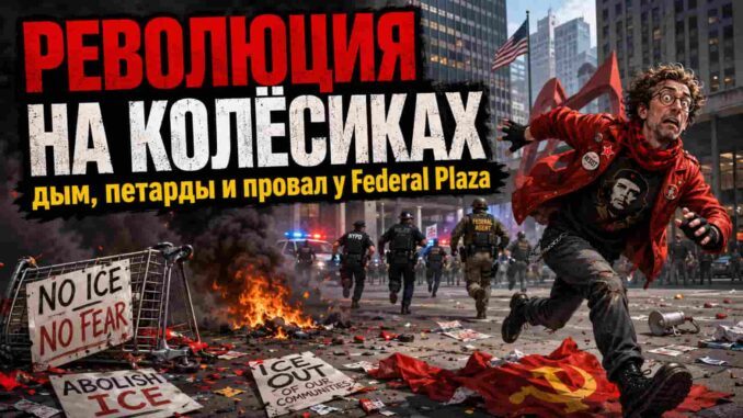 У здания ФБР в Нью-Йорке вспыхнула борьба с «мировым империализмом» - news image