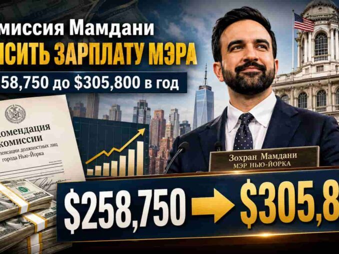 Нью-Йорк демократов. Комиссия, назначенная Мамдани, рекомендовала повысить зарплату мэра с $258,750 до $305,800 в год. Забота  о «простом труженике» - person in news image