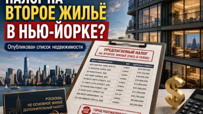Нью-Йорк опубликовал список недвижимости для нового налога на «второе жильё»: в перечень попали сотни тысяч объектов - news image