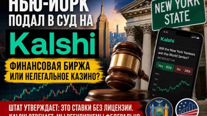 Нью-Йорк подал в суд на Kalshi: финансовая биржа или нелегальное онлайн-казино? - news image
