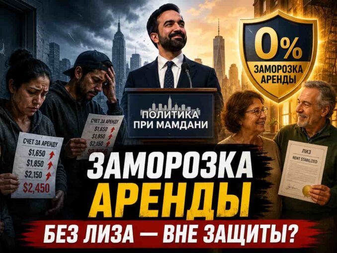 Нью-Йорк. Заморозка аренды “при Мамдани”: малоимущим без лиза придется платить за чужие льготы? - person in news image