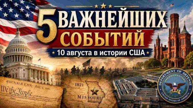 10 августа в истории США: пять событий, которые изменили Америку - news image