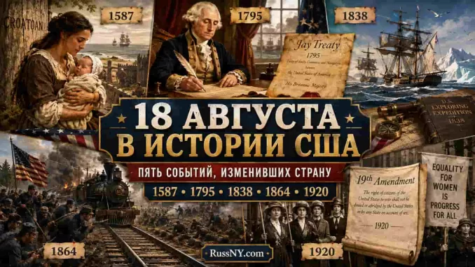 18 августа в истории США: пять удивительных событий, изменивших страну