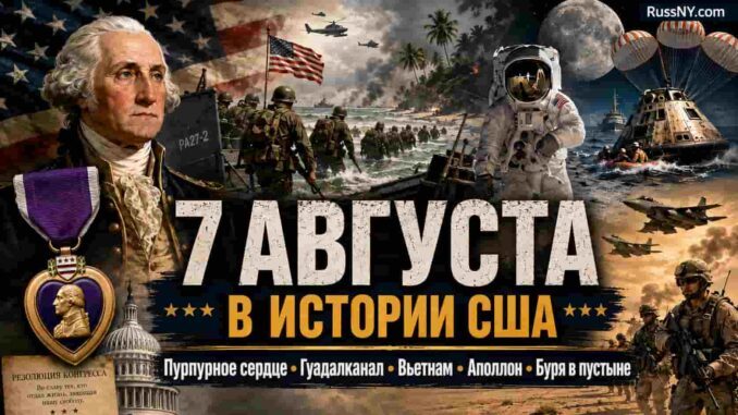 7 августа в истории США: Пурпурное сердце, Гуадалканал, Вьетнам, «Аполлон-15» и «Буря в пустыне» - news image