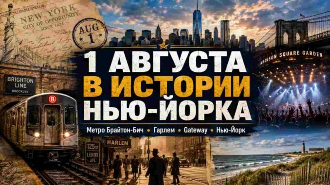 Этот день в истории Нью-Йорка: что произошло 1 августа История США