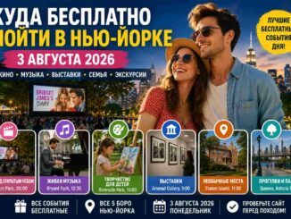 Куда бесплатно пойти в Нью-Йорке завтра: лучшие события 3 августа 2026 года
