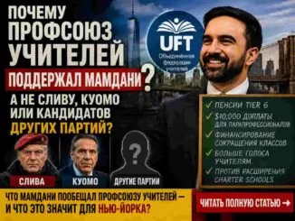 Почему профсоюз учителей Нью-Йорка поддержал Мамдани — и почему не Сливу, Куомо или другую партию ? - person in news image