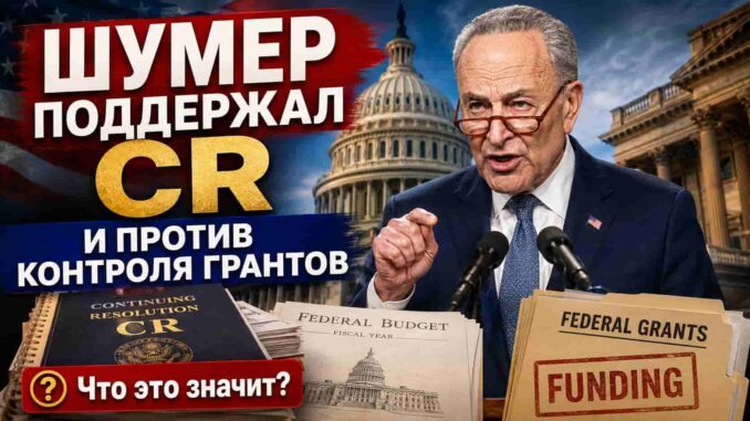 Шумер поддержал временный бюджет и выступил против усиления контроля над федеральными грантами - news image