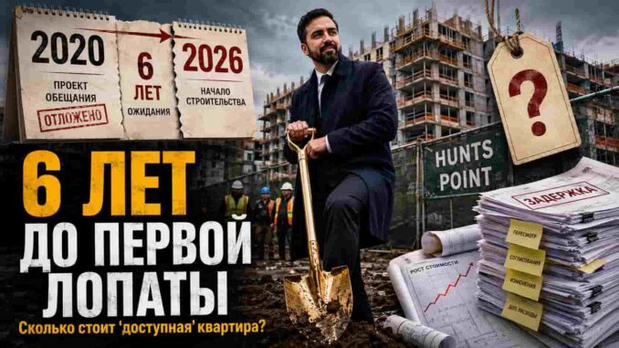 Мэр Мамдани заложил жилье в Бронксе — но проект начался еще в 2020 году — социалистическая скорость знакомая по СССР - person in news image