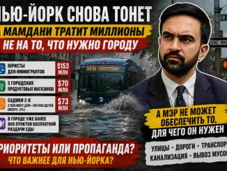 Затопленный Нью-Йорк:  Мамдани вместо ремонта  канализации, тратит бюджетные деньги на «городские магазины» и садики «для двух процентов» - person in news image
