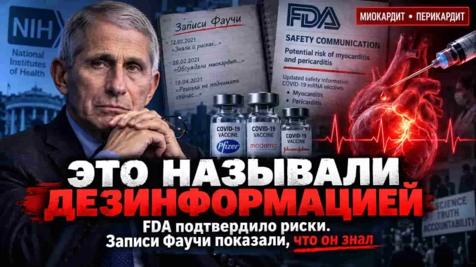Фаучи и COVID-вакцины: то, о чём предупреждали критики, теперь подтверждают FDA и его собственные записи - news image