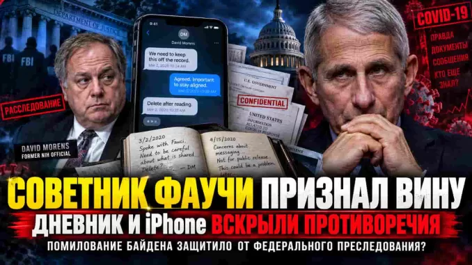 Советник Фаучи признал вину. Дневник и iPhone вскрыли противоречия COVID-политики — но помилование Байдена защитило Фаучи от федерального преследования за период пандемии - новости Нью-Йорка и США