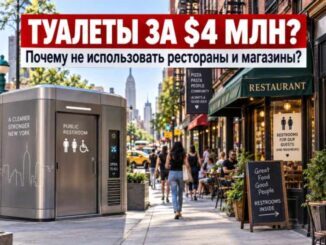 Нью-Йорк тратит $4 млн на 17 новых туалетов. Почему бы не платить ресторанам и магазинам за доступ к уже существующим? - person in news image