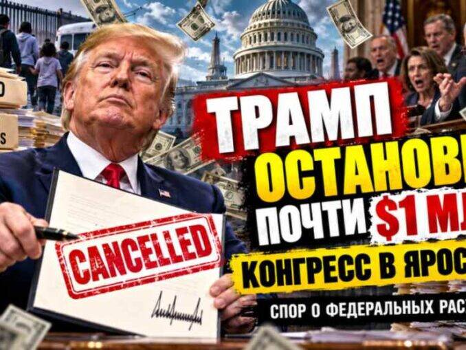 Трамп остановил почти $1 млрд федеральных расходов. Белый дом назвал их расточительными, Конгресс — незаконно отменёнными - news image