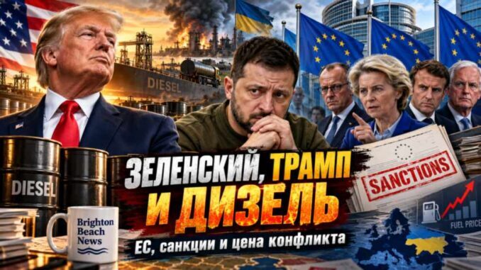 «Нагадив Трампу, Зеленыш получил шлепок от Евросоюза ?» Анализ видео Леона Вайнштейна о дизельном споре, европейском саммите и проблеме контроля американских денег - news image