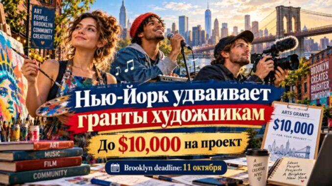 Нью-Йорк удваивает гранты художникам и музыкантам: до $10,000 на проект - news image