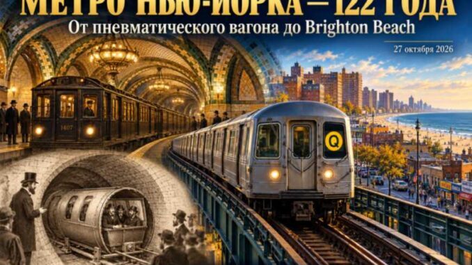 Нью-йоркскому метро сегодня  — 122 года: пять центов за поездку, мэр за пультом и брайтонская история - news image