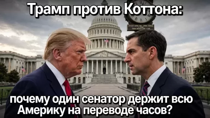 Трамп против Коттона: почему один сенатор держит всю Америку на переводе часов? - news image
