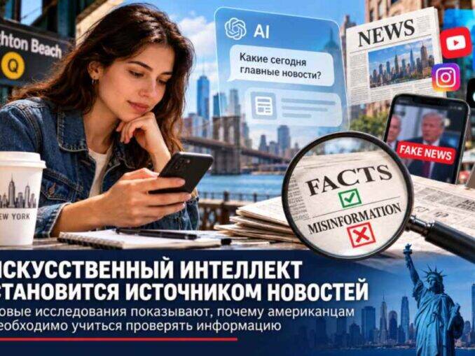 Искусственный интеллект становится источником новостей: новые исследования показывают, почему американцам необходимо учиться проверять информацию - news image