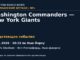Американский футбол: Washington Commanders — New York Giants — 12.11.2026 · 20:15 по Нью-Йорку, MetLife Stadium