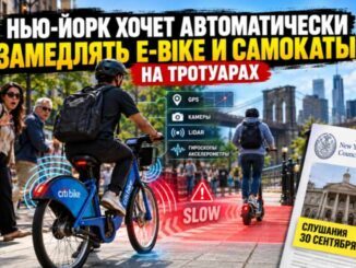 Нью-Йорк. Горсовет хочет автоматически замедлять электровелосипеды и электросамокаты на тротуарах: как будет работать новая технология - news image