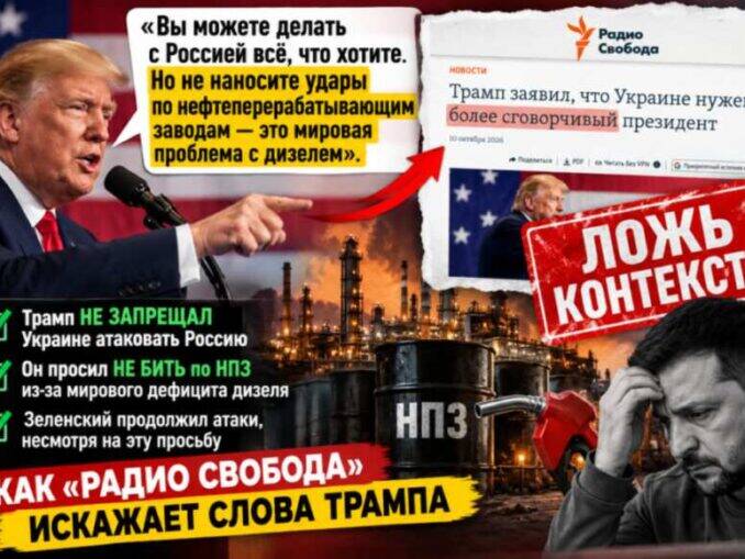 «Радио Свобода» и слова Трампа о Зеленском: почему «лидер, способный заключить сделку» превратился в «сговорчивого президента»? - news image